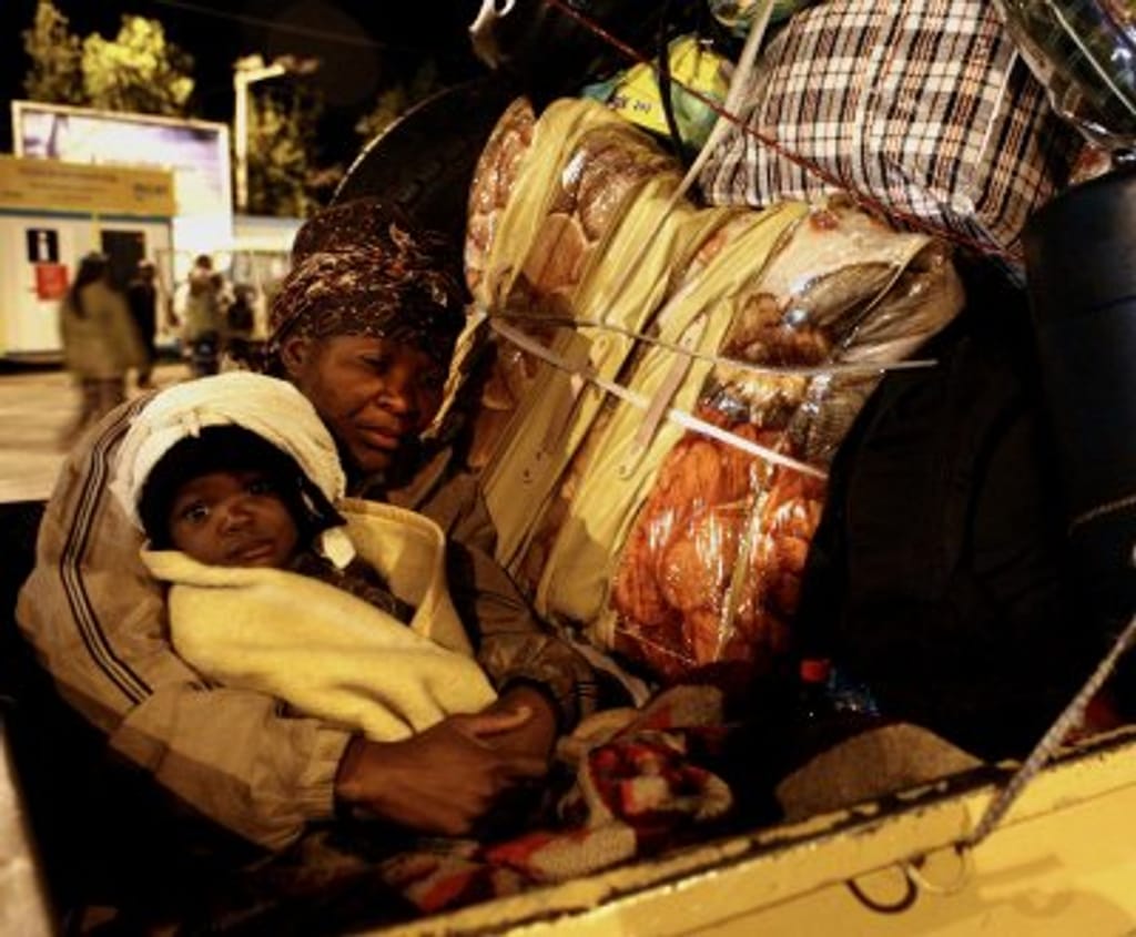 Moçambicanos em fuga de África do Sul