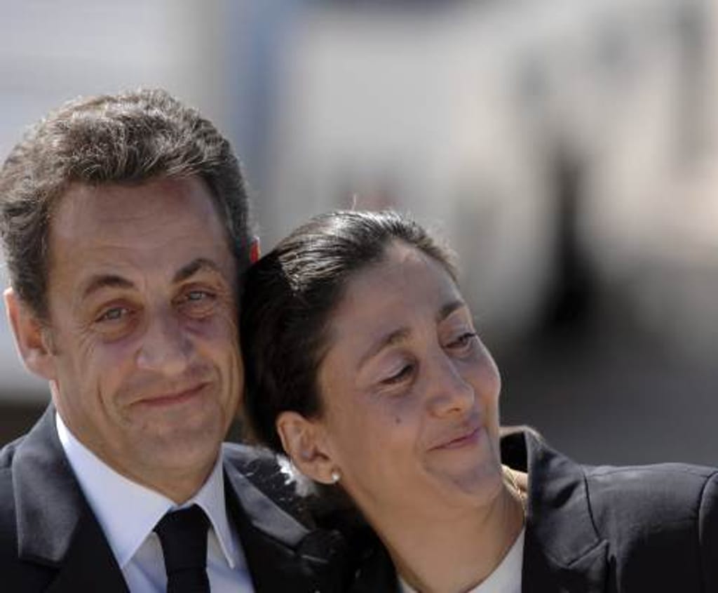 Ingrid Betancourt ao lado de Sarkozy