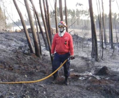 Incêndio em rescaldo na Serra do Ameal - TVI