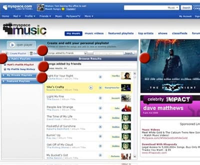 Música gratuita no MySpace Music - TVI