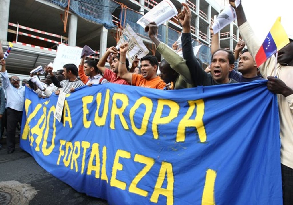 Manifestação de imigrantes em Lisboa