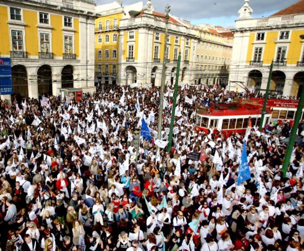 Manifestação de Professores em 8 de Novembro de 2008