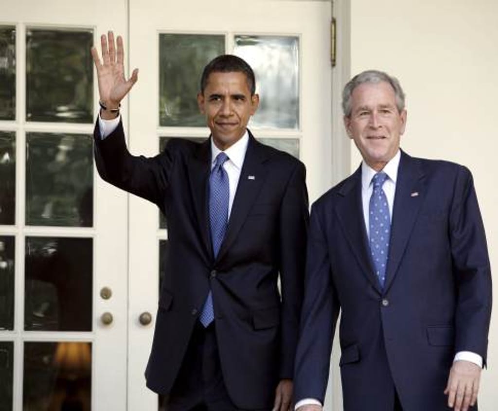 Bush recebeu Obama na Casa Branca