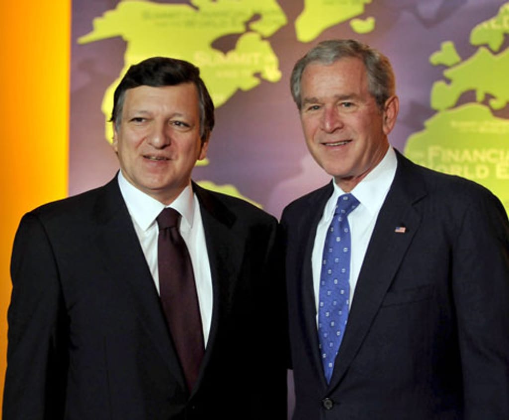 George W. Bush e José Manuel Barroso