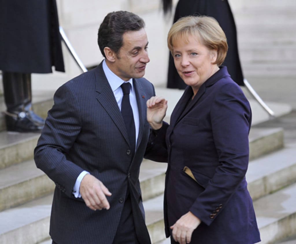 Angela Merkel e Nicolas Sarkozy