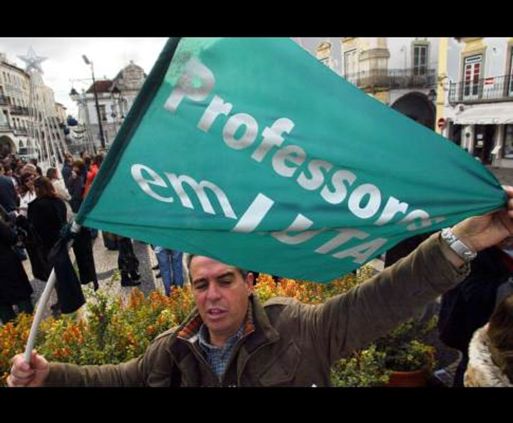 Protestos de professores em Évora
