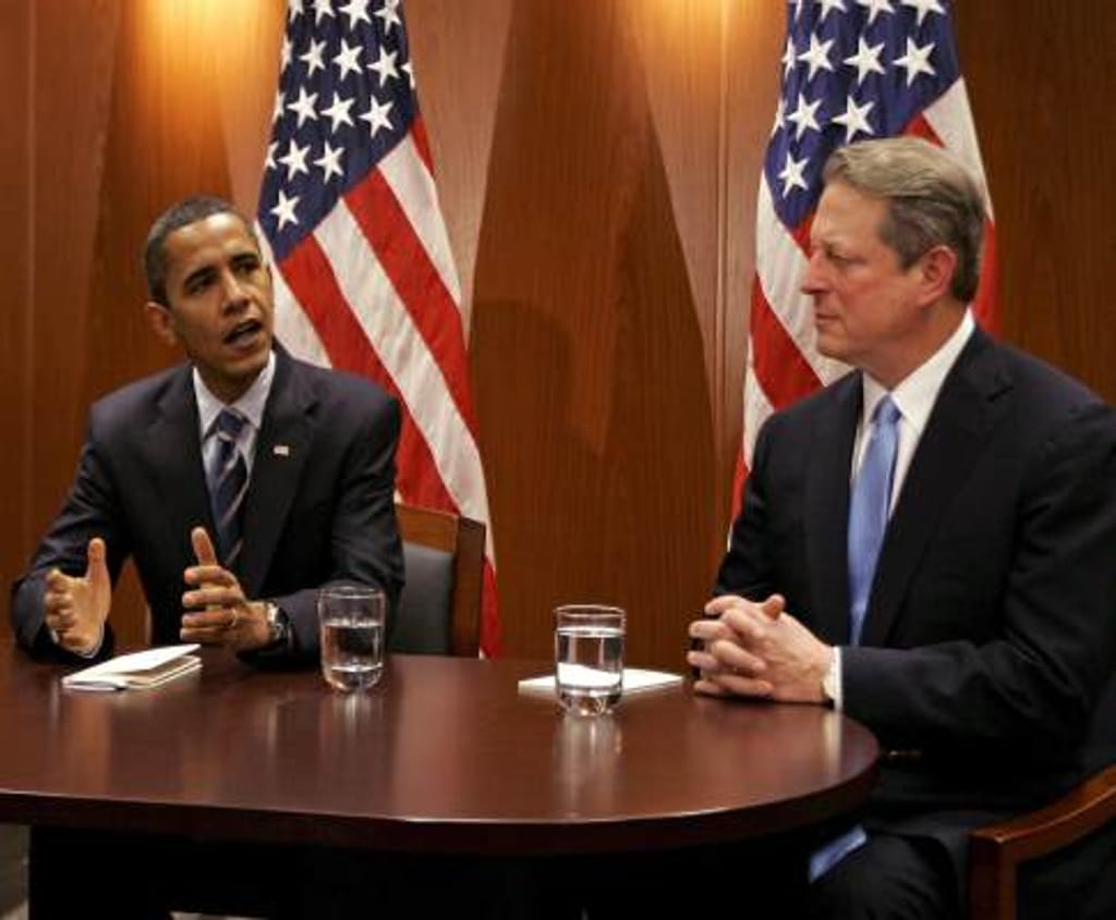Encontro entre Al Gore e Barack Obama