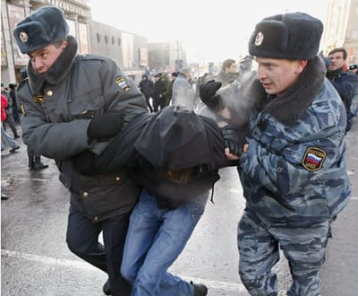 Detidos manifestantes anti-Putin - TVI