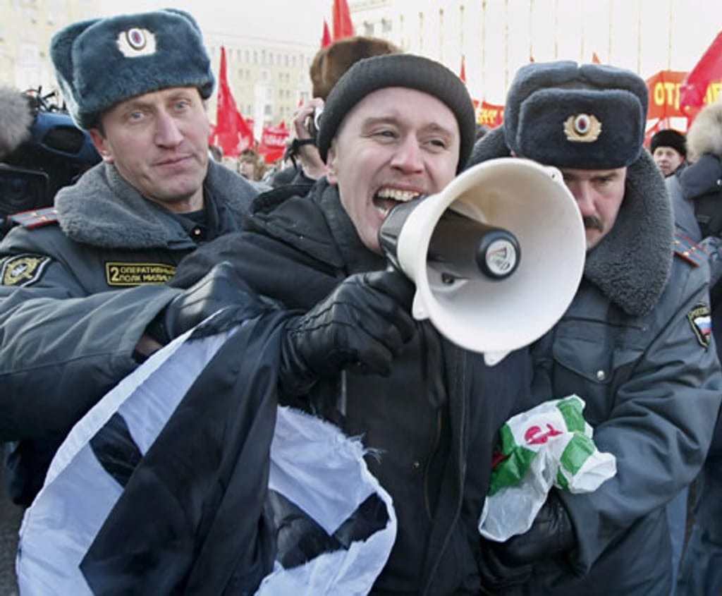 Manifestações pró e contra Putin