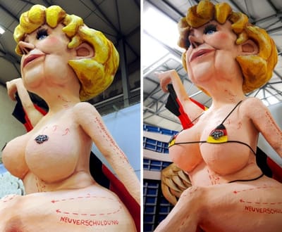 Angela Merkel já não vai desfilar nua no Carnaval (fotos) - TVI