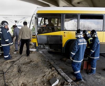 Lisboa: acidente com autocarro faz quatro feridos - TVI