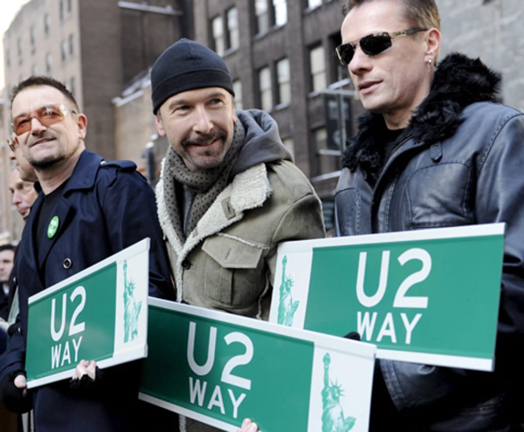 U2 dão nome a rua de Nova Iorque