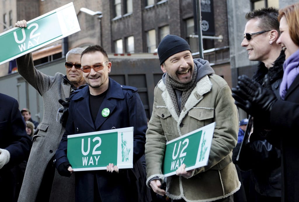 U2 dão nome a rua de Nova Iorque