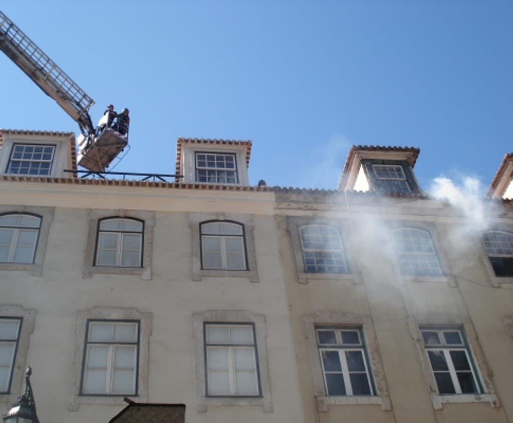 Simulacro de incêndio em Lisboa