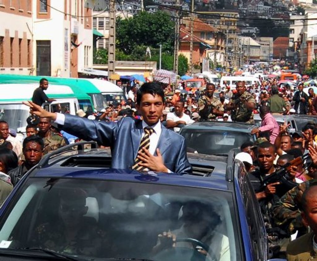 Andry Rajoelina, líder da oposição em Madagáscar