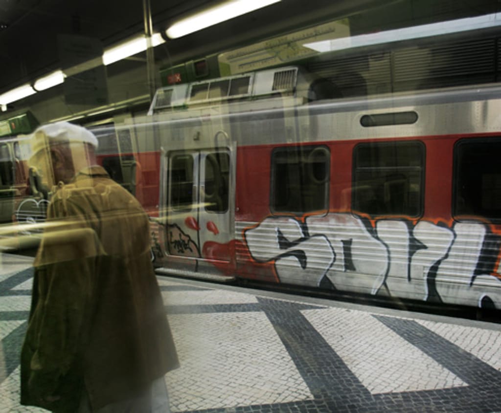 Graffitis em comboios