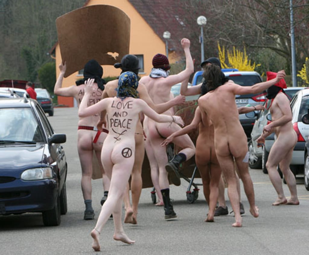 Protesto: nus contra Nato
