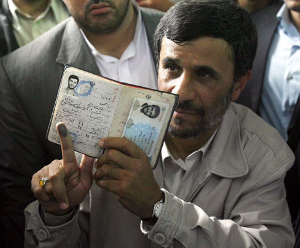 O actual presidente do Irão Mahmoud Ahmadinejad
