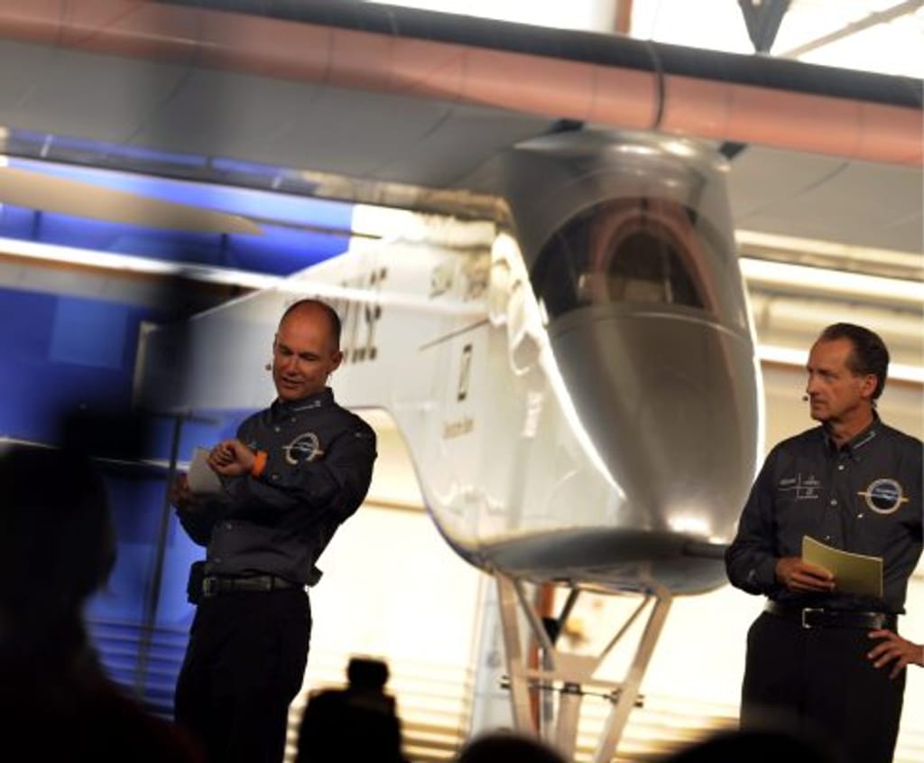 Pilotos apresentam protótipo de avião solar