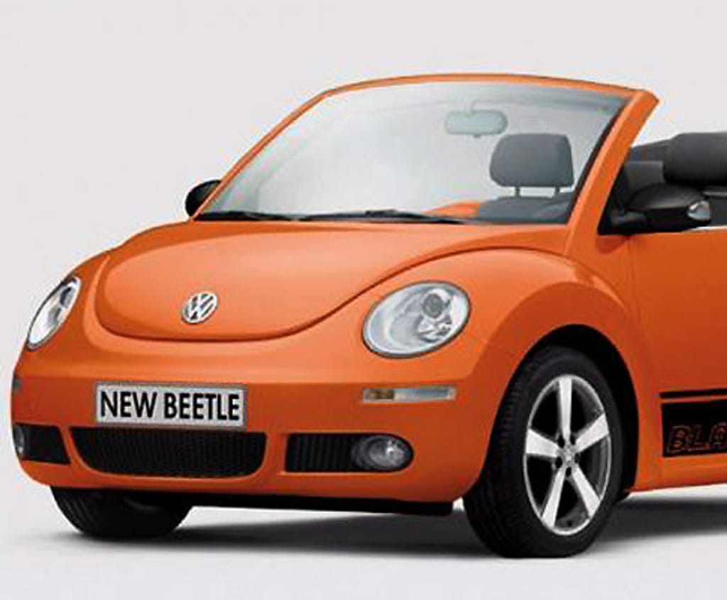 Volkswagen Beetle Black Orange