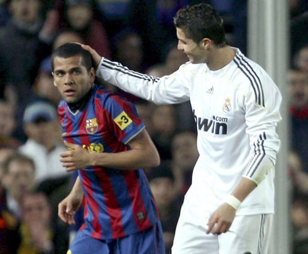 Barcelona-Real Madrid: Ronaldo e Dani Alves
