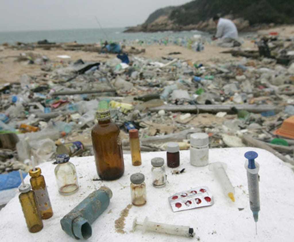 Praia de «plástico» na China