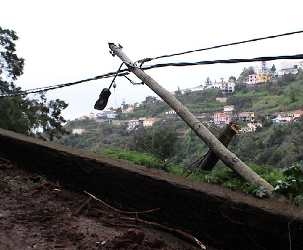 Efeitos de temporal na Madeira (Filipe Caetano/tvi24.pt)