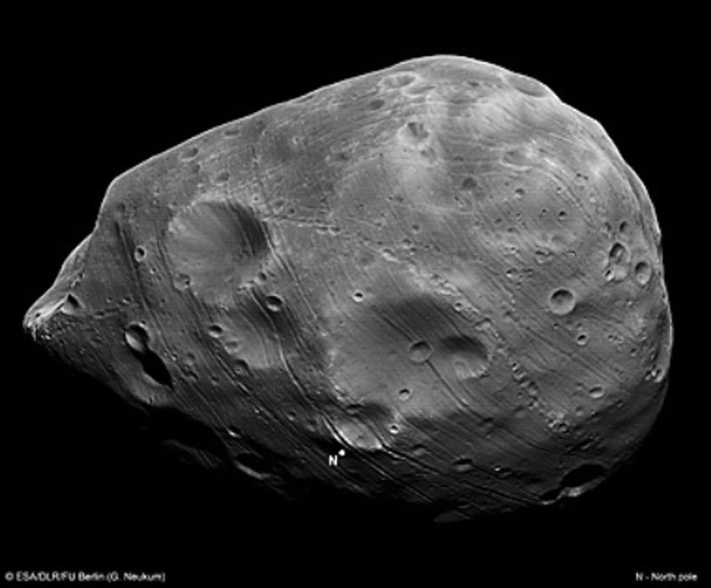 Phobos, a maior lua de Marte