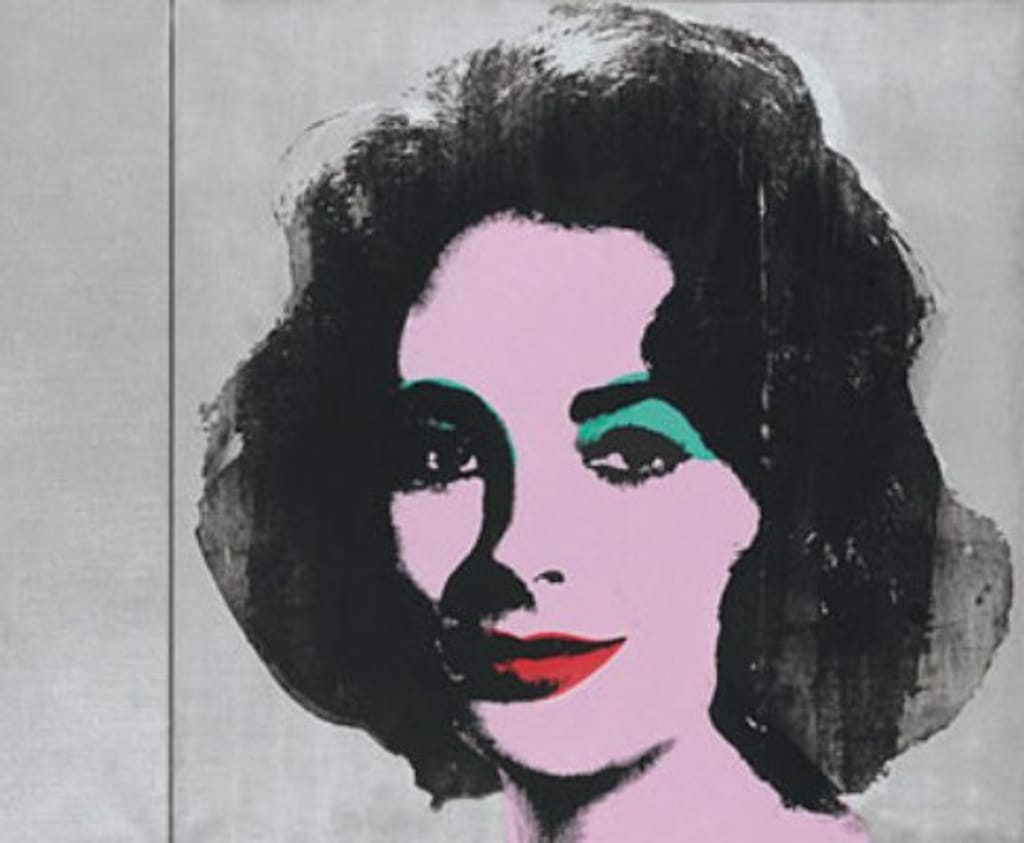 Quadro de Elizabeth Taylor pintado por Andy Warhol