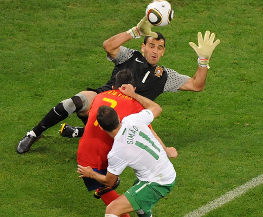Mundial 2010: Espanha vs Portugal (EPA/HELMUT FOHRINGER)
