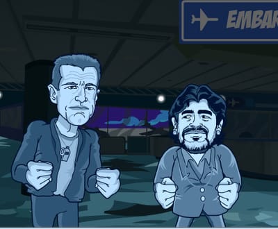 Dunga e Maradona «cantam» música de Lady Gaga (vídeo) - TVI