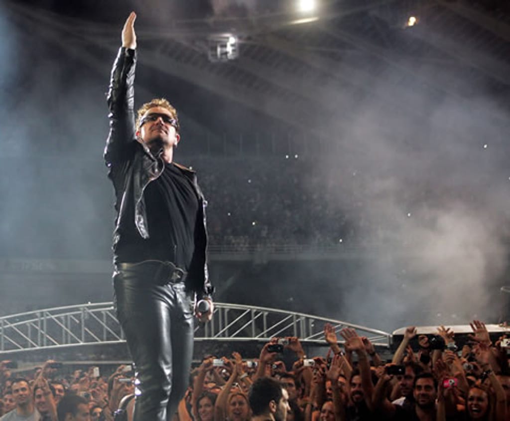 U2 em Atenas, Grécia (Katerina Mavrona/EPA)