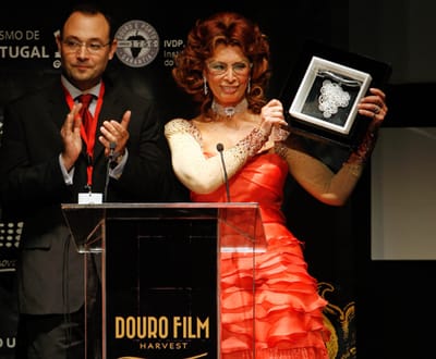 Sophia Loren emocionada no Douro Film Harvest - TVI