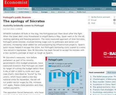 Economist: Portugal prepara «saída à irlandesa» - TVI
