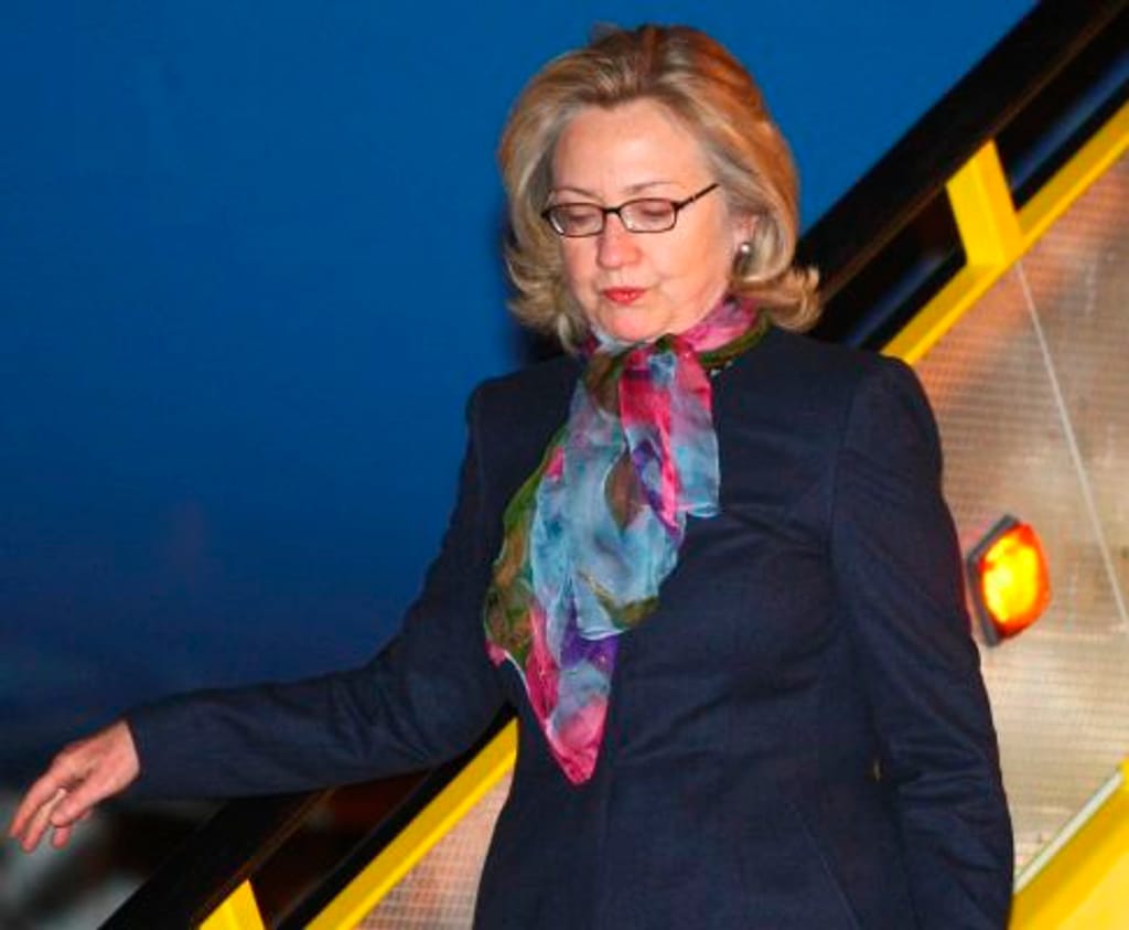 Hillary Clinton chega a Lisboa