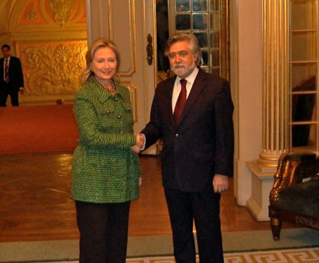 Hillary Clinton e Luís Amado