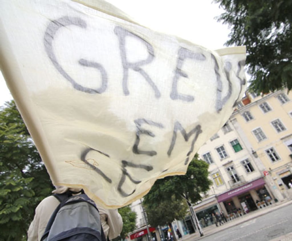 Greve Geral em Lisboa (foto Manuel Lino)