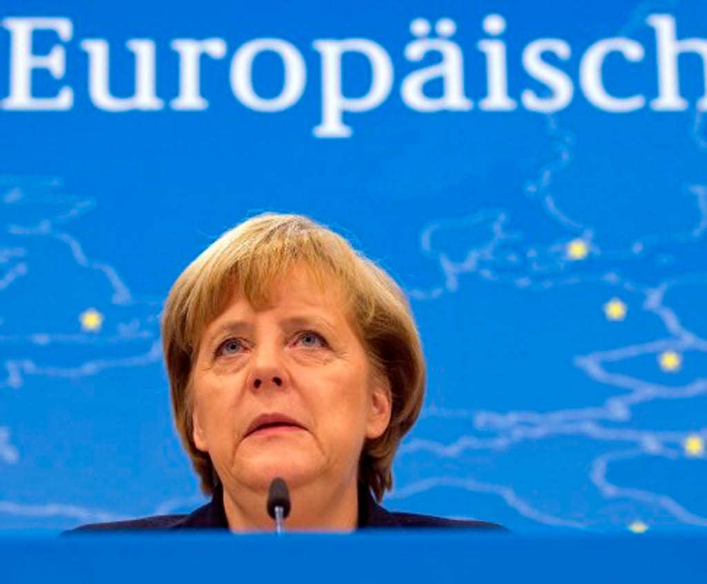 Angela Merkel na cimeira que juntou os líderes europeus