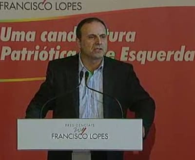 Arruada de Francisco Lopes interrompe trânsito em Lisboa - TVI