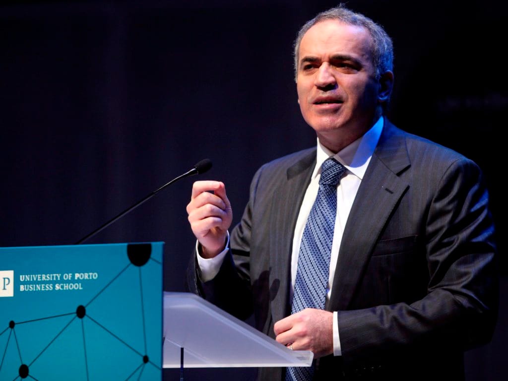 Kasparov no Porto [EPA/JOSE COELHO