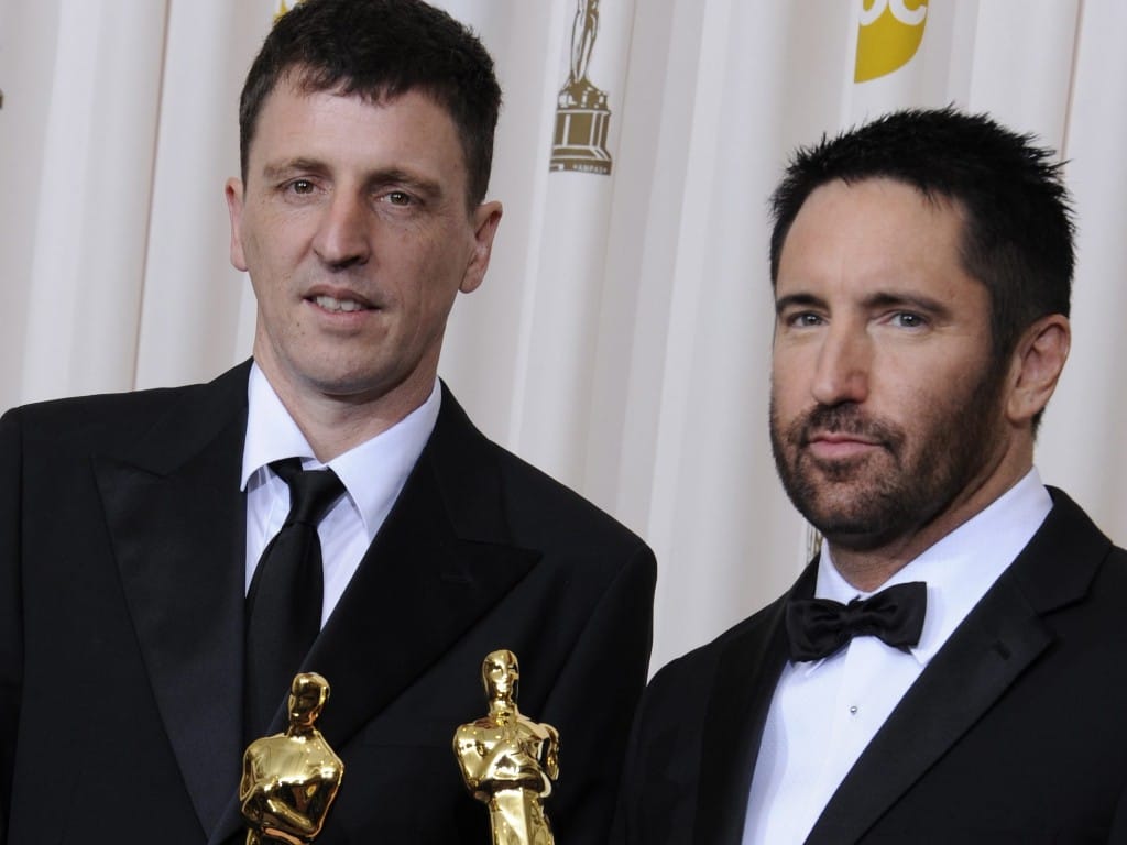 Atticus Ross e Trent Reznor nos Óscares 2011 (Paul Buck/EPA)