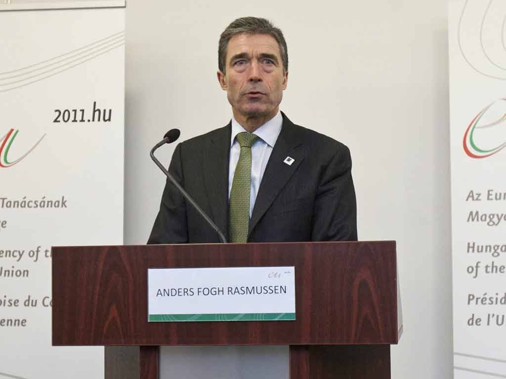 Anders Fogh Rasmussen, secretário-geral da NATO (Zsolt Szigetvary/EPA)