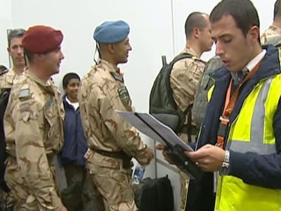 Contingente português de partida para o Afeganistão - TVI