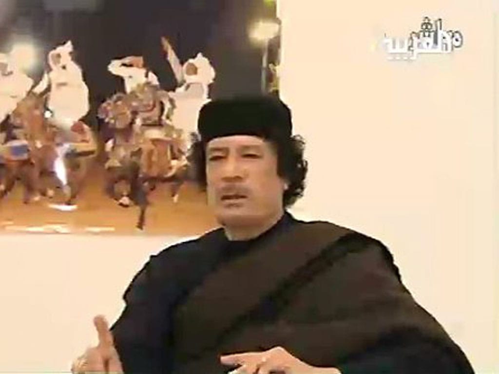 Novo discurso de Khadafi