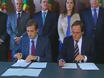 Portas e Passos já assinaram acordo de governação - TVI