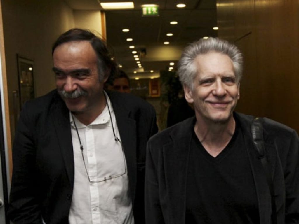Paulo Branco e David Cronenberg no Estoril Film Festival 2009
