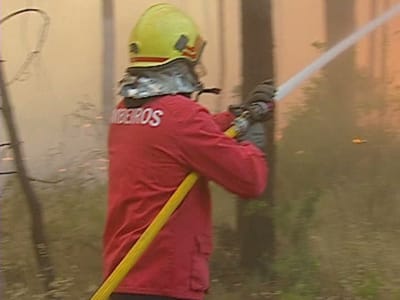 Incêndio na Carregueira, em Sintra - TVI