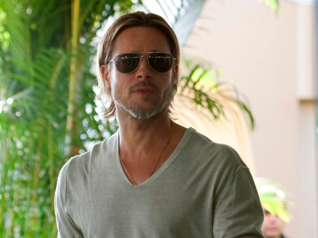 Brad Pitt em Cancún (foto Reuters)