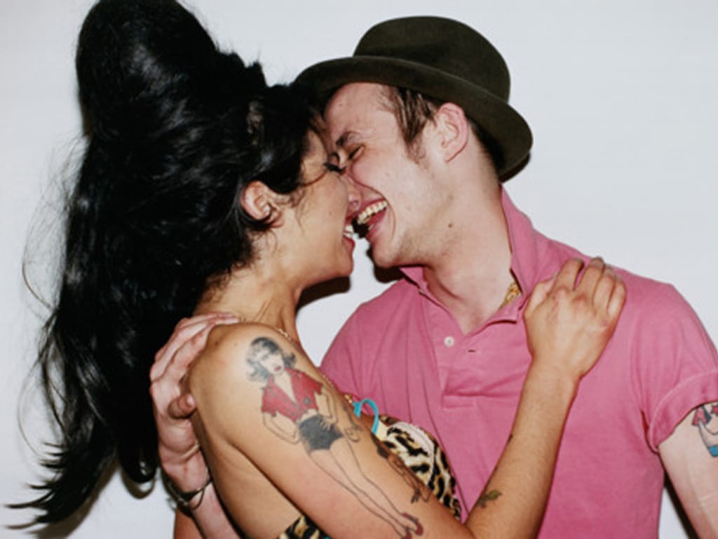 Amy Winehouse com o ex-marido, Blake Fielder-Civil