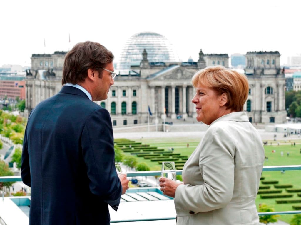 Passos Coelho com Merkel